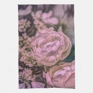 Shabby chic Victoriaans tuin Bohemian roze Rose Theedoek