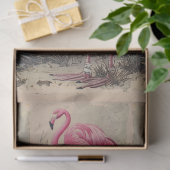 Shabby Chic Vintage Flamingo Decoupage Tissuepapier (Geschenk)