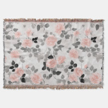 Shabby Chic Vintage Floral Pink Roses Elegant