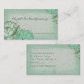 Shabby Chic Vintage Flowers Visitekaartjes (Voorkant / Achterkant)