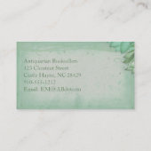 Shabby Chic Vintage Flowers Visitekaartjes (Achterkant)