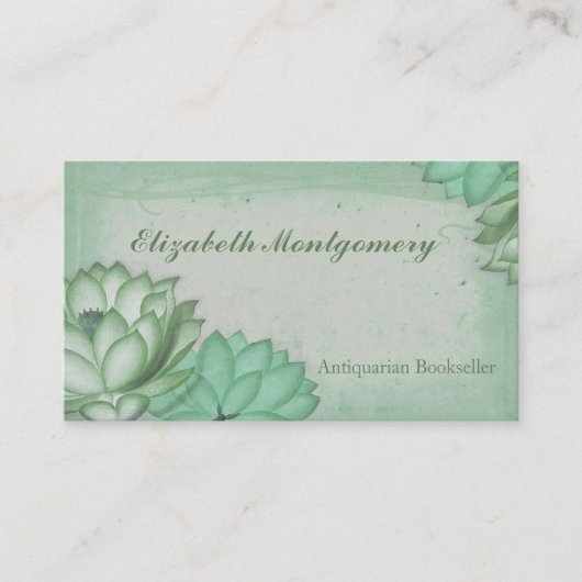 Shabby Chic Vintage Flowers Visitekaartjes (Voorkant)