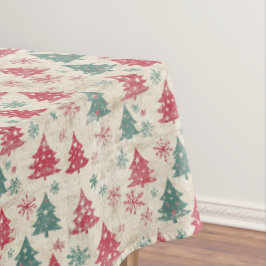  Shabby Chic Vintage kerstboom Tafelkleed