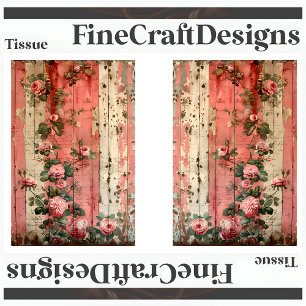 Shabby Chic Vintage Roze Rozen Decoupage L&R 164 Tissuepapier