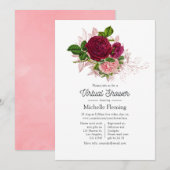 Shabby-Chic Virtual Shower Kaart (Voorkant / Achterkant)