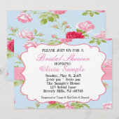 Shabby Chic Vrijgezellenfeest Kaart (Voorkant / Achterkant)