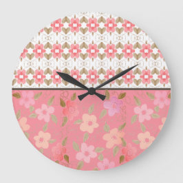 Shabby Chic Wall Clock Grote Klok