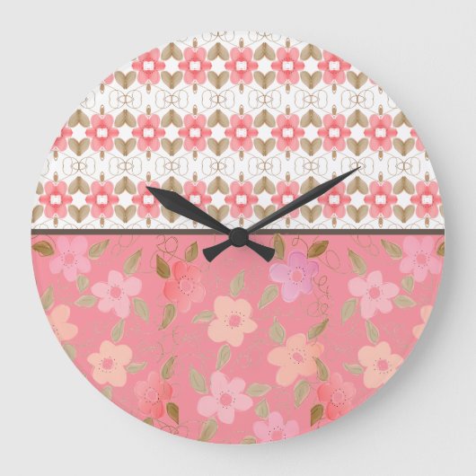 Shabby Chic Wall Clock Grote Klok (Voorkant)