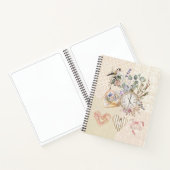 Shabby chic  Waterverf Aardse textuur Notitieboek (Binnen)