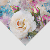 Shabby Chic Waterverf Floral Tissuepapier (Detail)