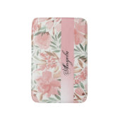  Shabby Chic Waterverf Flowers Badmat (Voorkant Verticaal)