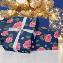 Shabby Chic Waterverf Pink Rose Floral Pattern