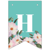 Shabby Chic Waterverf Pink Roses Ballerina Vlaggetjes (Tweede vlag)