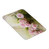  Shabby Chic Waterverf roze rozen Magneet (Rechterzijde)
