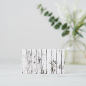 Shabby Chic Weathered Board Visitekaartje (Staand voorkant)