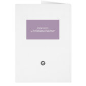 Shabby Chic Wedding Cake Card (Achterkant)