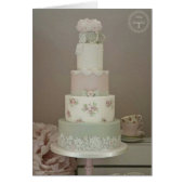 Shabby Chic Wedding Cake Card (Voorkant)