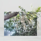 Shabby Chic White Crystal Chandelier (Staand voorkant)