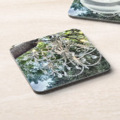 Shabby Chic White Crystal Chandelier Bier Onderzetter (Linkerzijde)