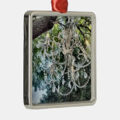 Shabby Chic White Crystal Chandelier Metalen Ornament (Rechts)