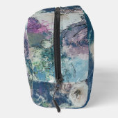 Shabby Chic White & Faded Pink Roses On Blue Toilettasje (Rechts)