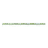 Shabby Chic White Light Apple Lime Green Gingham Satijnen Lint (Voorkant)