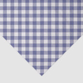 Shabby Chic White Purple Dark Blue Purple Gingham Tissuepapier (Detail)