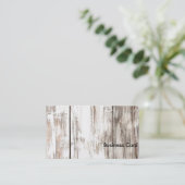 Shabby Chic - White Visitekaartje (Staand voorkant)