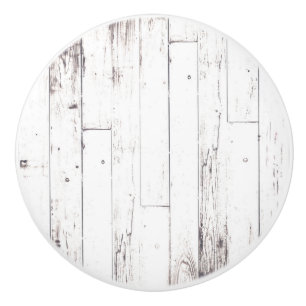 Shabby Chic White Wood Rustic Farmhouse Barn Keramische Knop