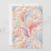 Shabby Chic Wildflower bruiloft uitnodiging (Achterkant)