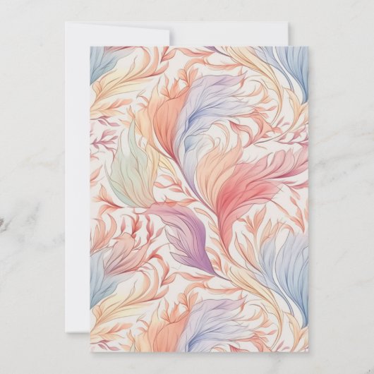 Shabby Chic Wildflower bruiloft uitnodiging (Achterkant)