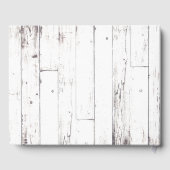 Shabby Chic Wit Hout Rustieke Boerderij Huwelijk Gastenboek (Achterkant)