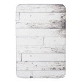Shabby Chic Wit Houten Rustieke Boerderij Schuur Badmat (Voorkant Verticaal)