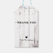 Shabby Chic Wit Houten Rustieke Boerderij Schuur F Cadeaulabel (Voorkant)