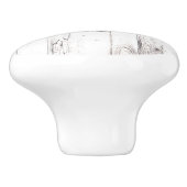 Shabby Chic Wit Houten Rustieke Boerderij Schuur Keramische Knop (Zijkant)