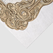 Shabby Chic Wood + Gold Scroll Lijst AN3 Decoupage Tissuepapier (Detail)