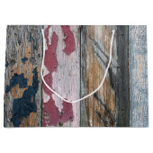 Shabby Chic Wood Groot Cadeauzakje (Voorkant)