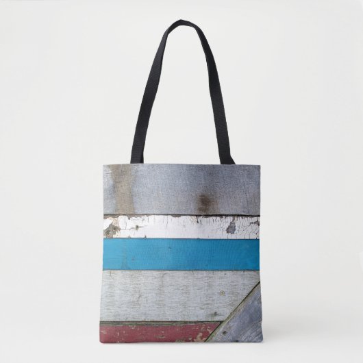 Shabby Chic Wood Pattern Tote Bag (Voorkant)