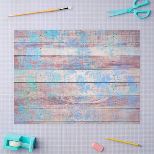 Shabby Chic Wood Series Design 7 Tissuepapier (Craft)