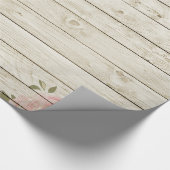 Shabby Chic Wood Texture Cadeaupapier (Hoek)