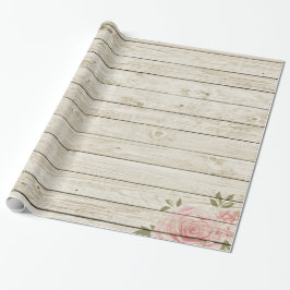 Shabby Chic Wood Texture Cadeaupapier