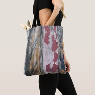 Shabby Chic Wood Tote Bag