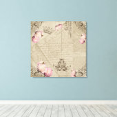 Shabby Chic - Wrapped Canvas Afdruk (Insitu (Houten vloer))
