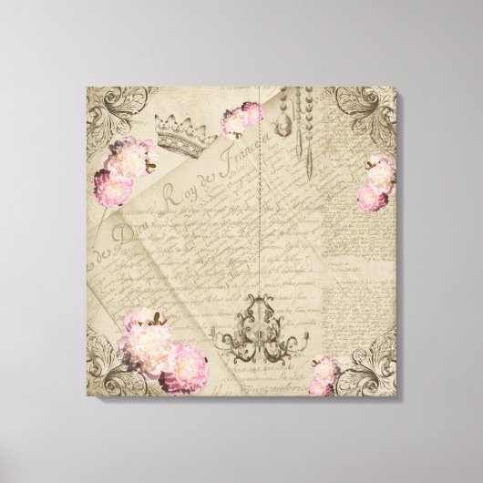 Shabby Chic - Wrapped Canvas Afdruk (Voorkant)