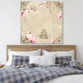 Shabby Chic - Wrapped Canvas Afdruk (Insitu (Slaapkamer))