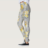 Shabby Chic Yellow Rose Leggings (Links)