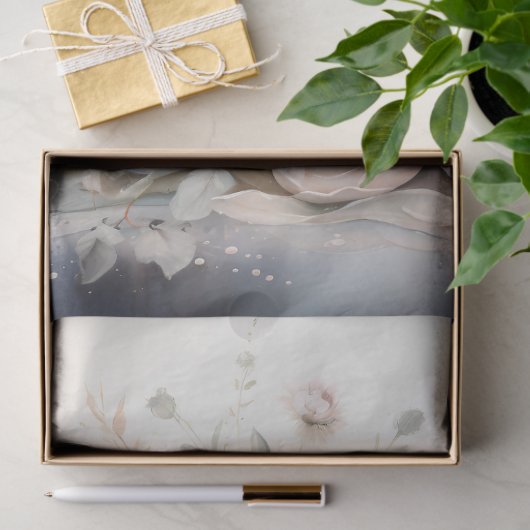 Shabby chic zachte pastel kleuren verjaardagstaart tissuepapier (Geschenk)