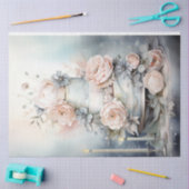 Shabby chic zachte pastel kleuren verjaardagstaart tissuepapier (Craft)
