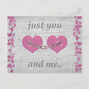 Shabby Chich Love Concept Poster Briefkaart