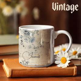 Shabby chick classic aanpasbaar cadeau koffiemok